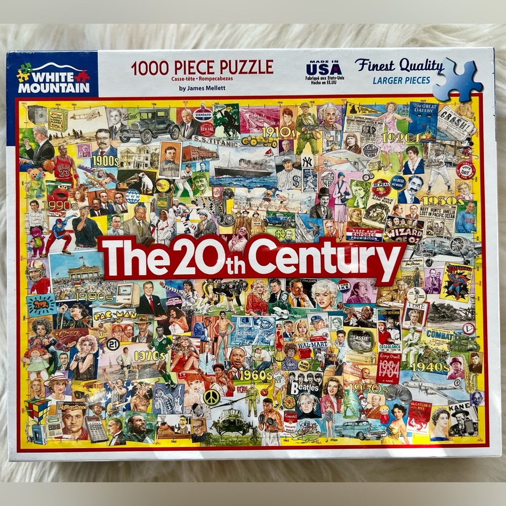 White Mountain - The 20th Century 1000 Piece Puzzle. NEW